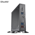 Shuttle DS50U3 Slim Mini PC 1L Barebone- Intel Core i3-1315U, Fan-less, 2x LAN, RS232/RS422/RS485, HDMI, DP, VGA, Vesa Mount, 65W adapter - Image 1