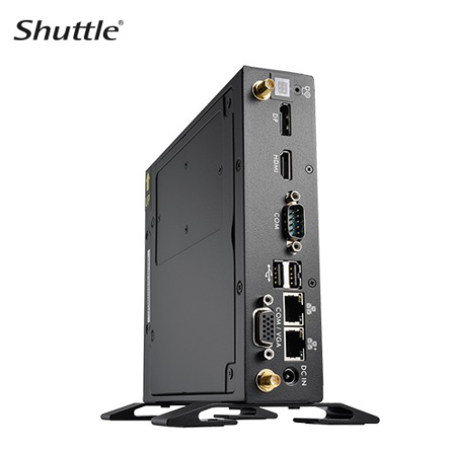 Shuttle DS50U3 Slim Mini PC 1L Barebone- Intel Core i3-1315U, Fan-less, 2x LAN, RS232/RS422/RS485, HDMI, DP, VGA, Vesa Mount, 65W adapter - Image 3