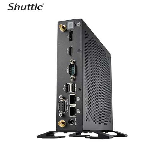 Shuttle DS50U3 Slim Mini PC 1L Barebone- Intel Core i3-1315U, Fan-less, 2x LAN, RS232/RS422/RS485, HDMI, DP, VGA, Vesa Mount, 65W adapter - Image 4
