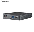 Shuttle XPC SLIM Barebone - Core i5-1335U (15W), 2x DDR5, 2x M.2 2280, HDMI, DP, VGA, COM, 2 x LAN, (5G LTE optional), 90W, fanless, - Image 1