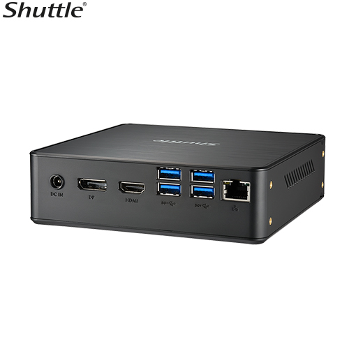 Shuttle NC50N Slim Mini PC, 0.85L Barebone - Intel ® Processor N150 (4 cores), 1x DDR5 (max 16GB), 2x M.2 2280 (PCIe/ NVMe only), 1x 2.5" 15mm SATA - Image 3