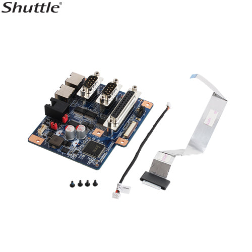 Shuttle PS01 Vertical Stand compatible with Shuttle AIO P90U and X50 series. It provides an additional RJ11 type DIO Port (12V/24V) and four COM Ports - Image 2