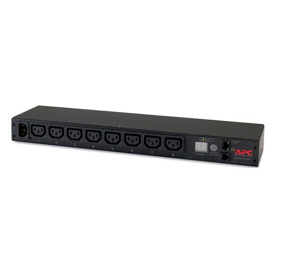 APC Rack PDU, Metered, 1U, 12A/208V, 10A/230V, (8) C13, Horizontal, Load capacity 2300 VA, - Image 1