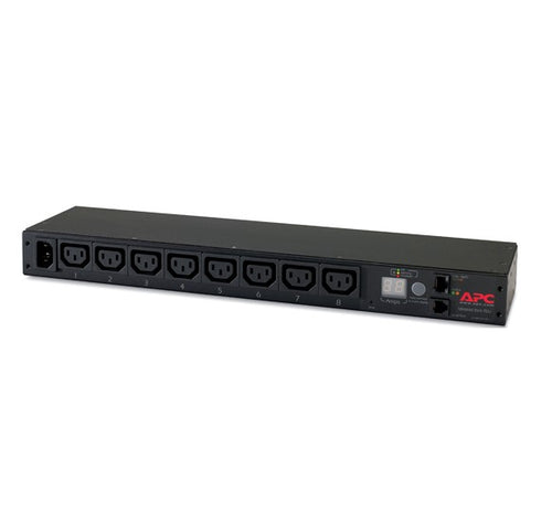 APC Rack PDU, Metered, 1U, 12A/208V, 10A/230V, (8) C13, Horizontal, Load capacity 2300 VA, - Image 1