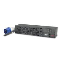 APC NetShelter Metered Rack PDU, 2U, 1PH, 7.4kW 230V 32A, x12 C13 and x4 C19 outlets, IEC 309 cord - Image 3