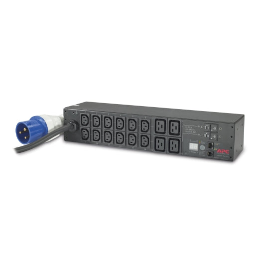 APC NetShelter Metered Rack PDU, 2U, 1PH, 7.4kW 230V 32A, x12 C13 and x4 C19 outlets, IEC 309 cord - Image 3