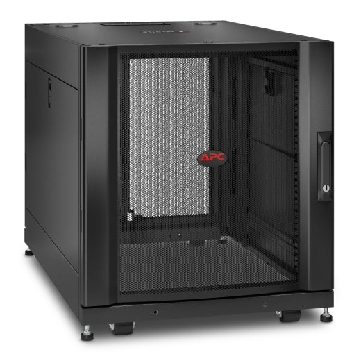 APC NetShelter SX, Server Rack Enclosure, 12U, Black, 658H x 600W x 900D mm - Image 1
