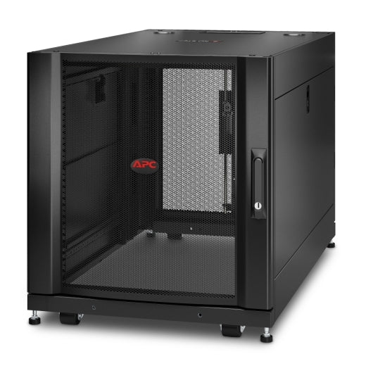 APC APC NetShelter SX, Server Rack Enclosure, 12U, Black, 658H x 600W x 1070D mm - Image 1