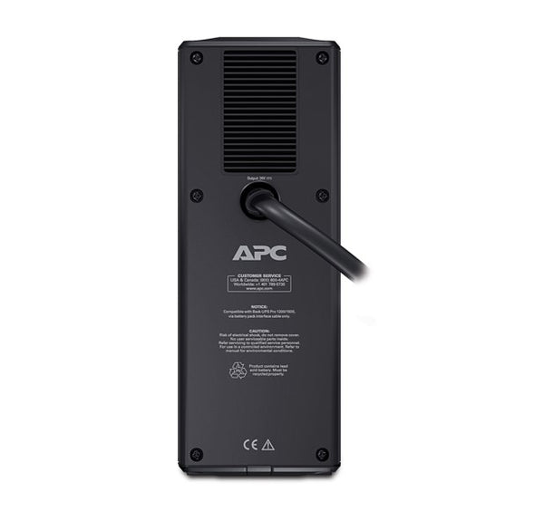 APC Back-UPS Pro External Battery Pack, Tower, For Use With BR1500GI