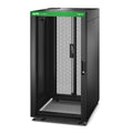 APC Easy Rack 22U 600mm x800mm, W/ Woof, Side Panel, Castors, Feet & 4 Brackets, No Bottom, Black - Image 1
