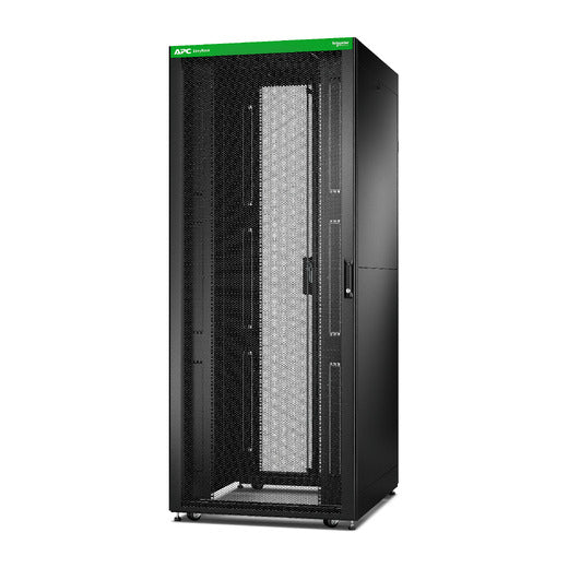 APC Easy Rack, 42U, Black, With Roof, Castors, Feet, 4 Brackets, and Side Panels, No Bottom, 1991H x 800W x 1000D mm - Image 1