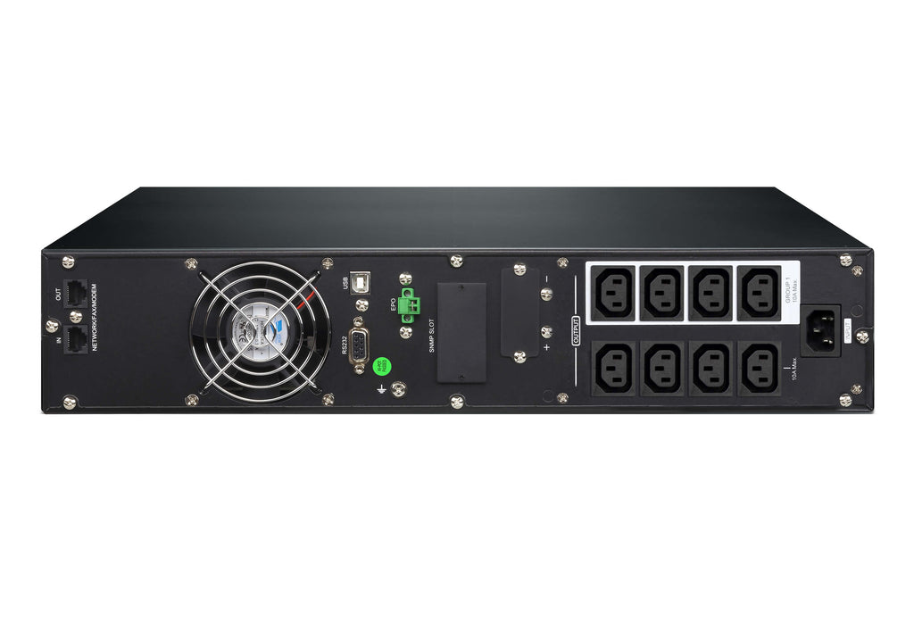 Aten 1000VA/1000W Professional Online UPS with USB/DB9 connection, 8 IEC C13 outlets, EPO and RJ port surge protection (Inc 2yrs back to base wty) - Image 2