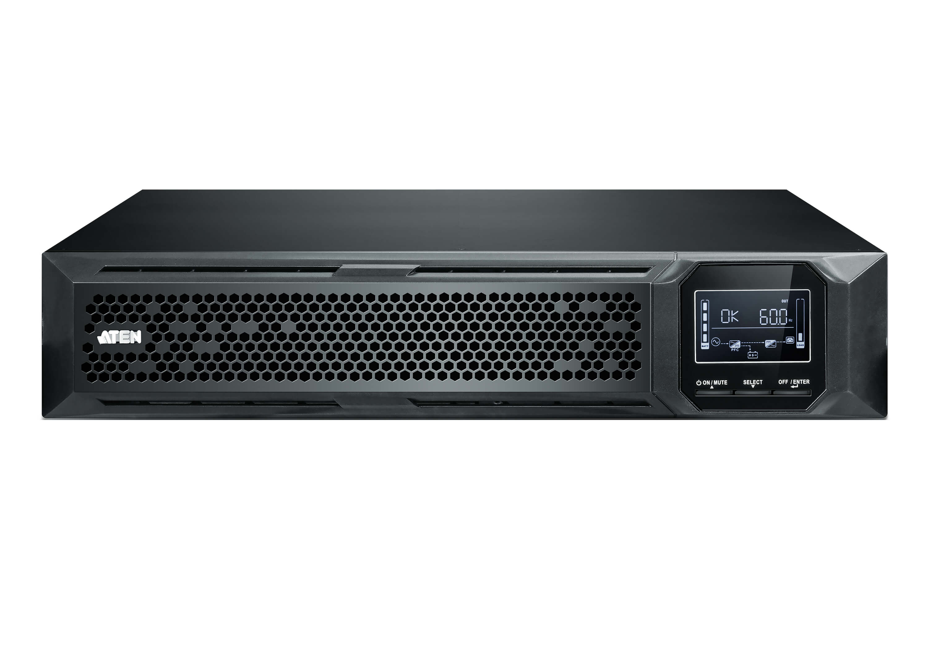 Aten 1000VA/1000W Professional Online UPS with USB/DB9 connection, 8 IEC C13 outlets, EPO and RJ port surge protection (Inc 2yrs back to base wty) - Image 3