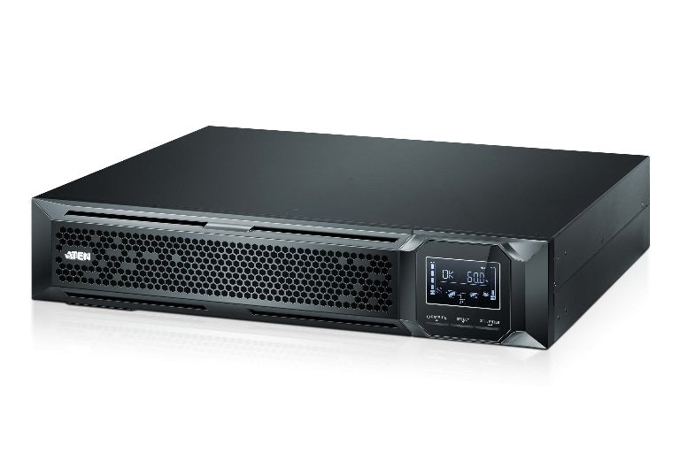 Aten 1000VA/1000W Professional Online UPS with USB/DB9 connection, 8 IEC C13 outlets, EPO and RJ port surge protection (Inc 2yrs back to base wty) - Image 1