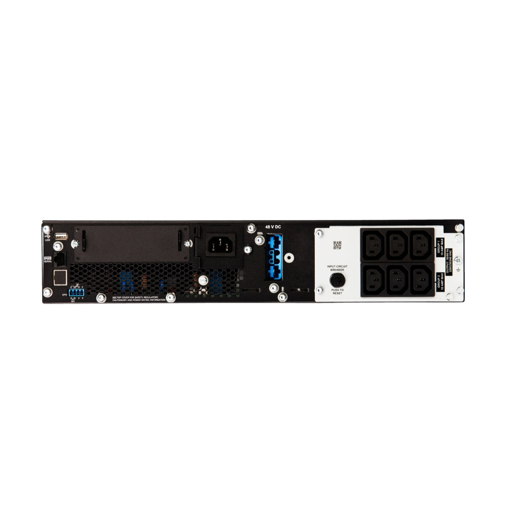 APC Smart-UPS 1000VA/1000W Online UPS, 2U Rackmount, 230V/10A Input, 6x IEC C13 Outlets, Lead Acid Battery, SmartSlot, W/O Rail Kit - Image 3