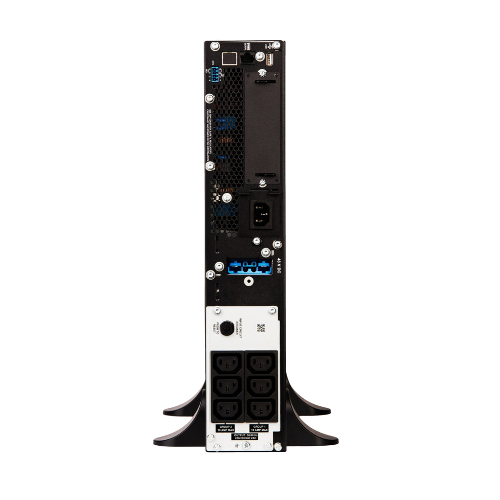 APC Smart-UPS 1000VA/1000W Online UPS, 2U Rackmount, 230V/10A Input, 6x IEC C13 Outlets, Lead Acid Battery, SmartSlot, W/O Rail Kit - Image 4