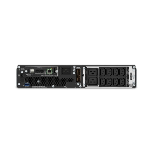APC Smart-UPS On-Line, 3kVA, Rackmount 2U, 230V, 8x C13+2x C19 IEC outlets, Network Card, Extended runtime, W/ rail kit
