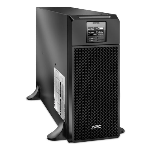 APC Smart-UPS On-Line, 6kVA/6kW, Tower, 230V, 6x C13+4x C19 IEC outlets, Network Card+SmartSlot, Extended runtime, W/O rail kit - Image 1