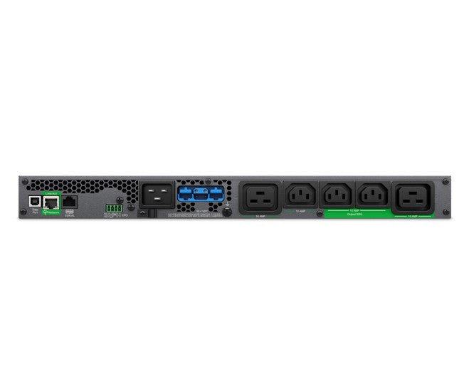 APC Smart-UPS Ultra On-Line, 2200VA, Lithium-ion, Rack/Tower 1U, 230V, 3x C13, 2x C19 IEC outlets, SmartConnect, Extended runtime, W/rail kit - Image 2