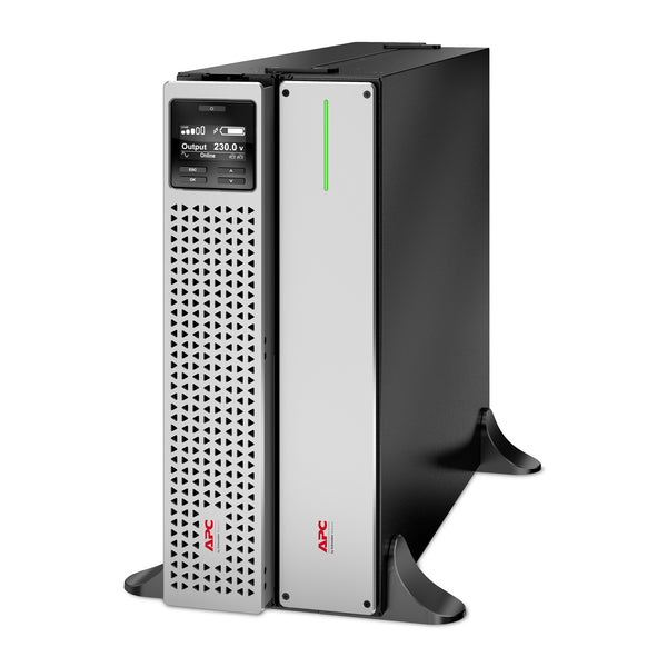 APC Easy UPS 3000VA/2700W Online UPS, 4U Rackmount, 230V/16A Input, 6x IEC C13 Outlets, Lithium-Ion Battery, W/ Extended Battery Pack, W/ Rail Kit