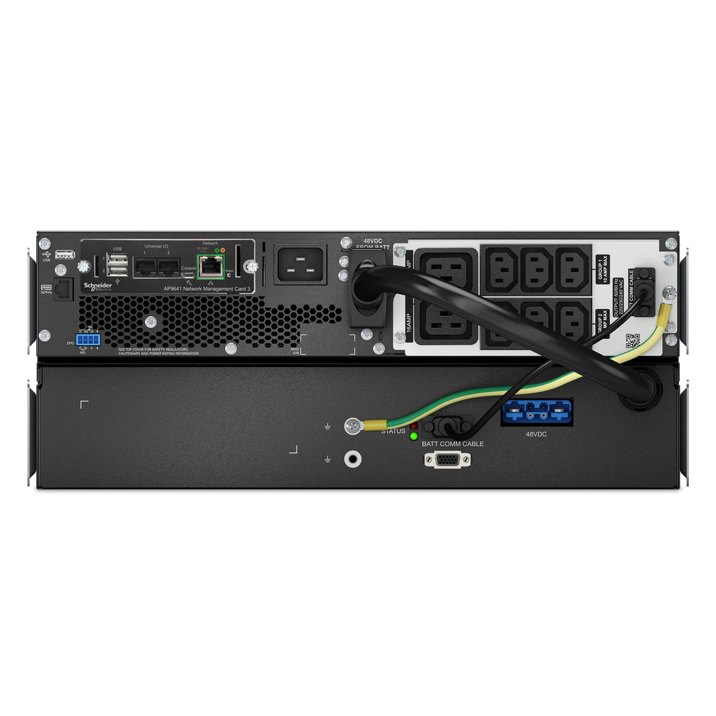 APC Easy UPS 3000VA/2700W Online UPS, 4U Rackmount, 230V/16A Input, 6x IEC C13 Outlets, Lithium-Ion Battery, W/ Extended Battery Pack, W/ Rail Kit - Image 3