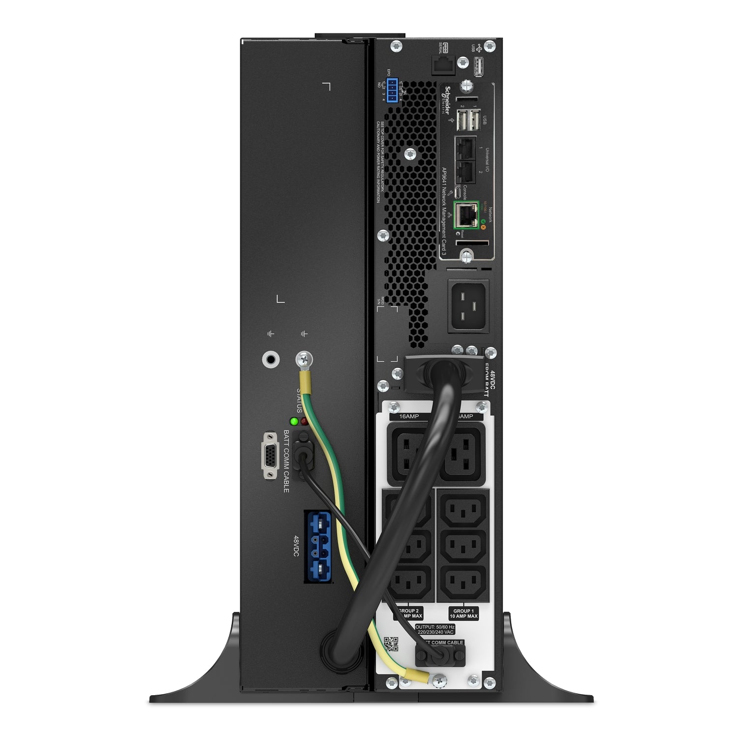 APC Easy UPS 3000VA/2700W Online UPS, 4U Rackmount, 230V/16A Input, 6x IEC C13 Outlets, Lithium-Ion Battery, W/ Extended Battery Pack, W/ Rail Kit - Image 4