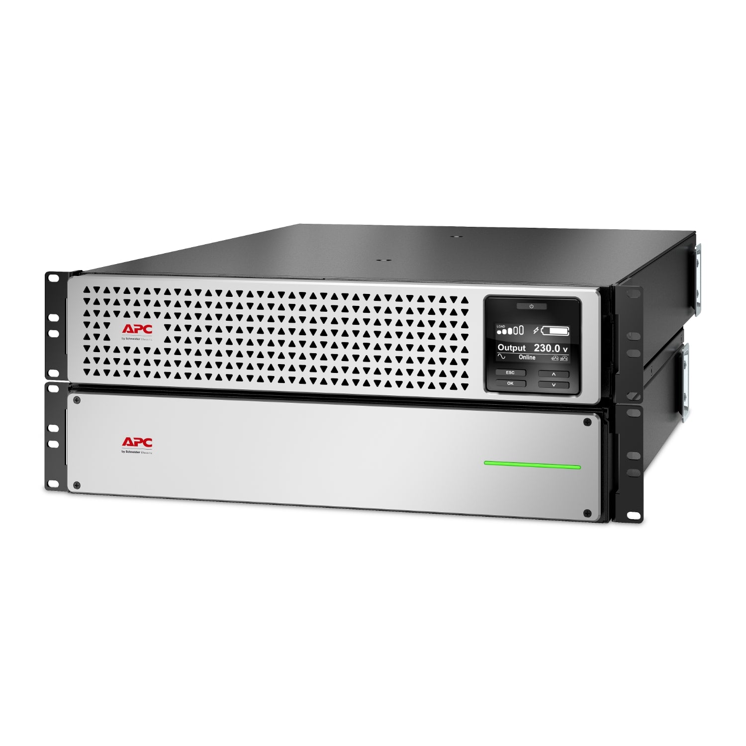 APC Easy UPS 3000VA/2700W Online UPS, 4U Rackmount, 230V/16A Input, 6x IEC C13 Outlets, Lithium-Ion Battery, W/ Extended Battery Pack, W/ Rail Kit - Image 1