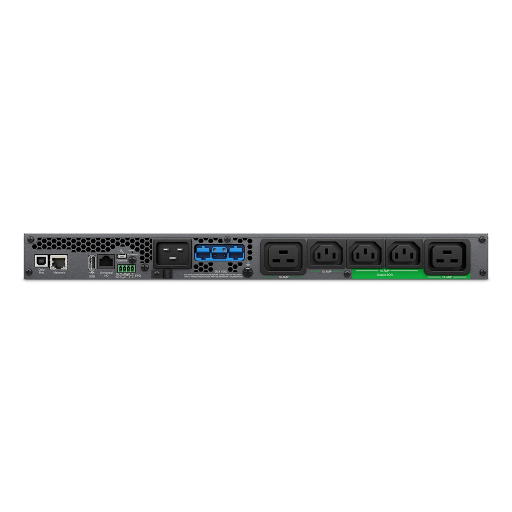 APC Smart-UPS Ultra On-Line, 3000VA, Lithium-ion, Rack/Tower 1U, 230V, 3x C13, 2x C19 IEC outlets, Network Card, Extended runtime, W/rail kit - Image 4