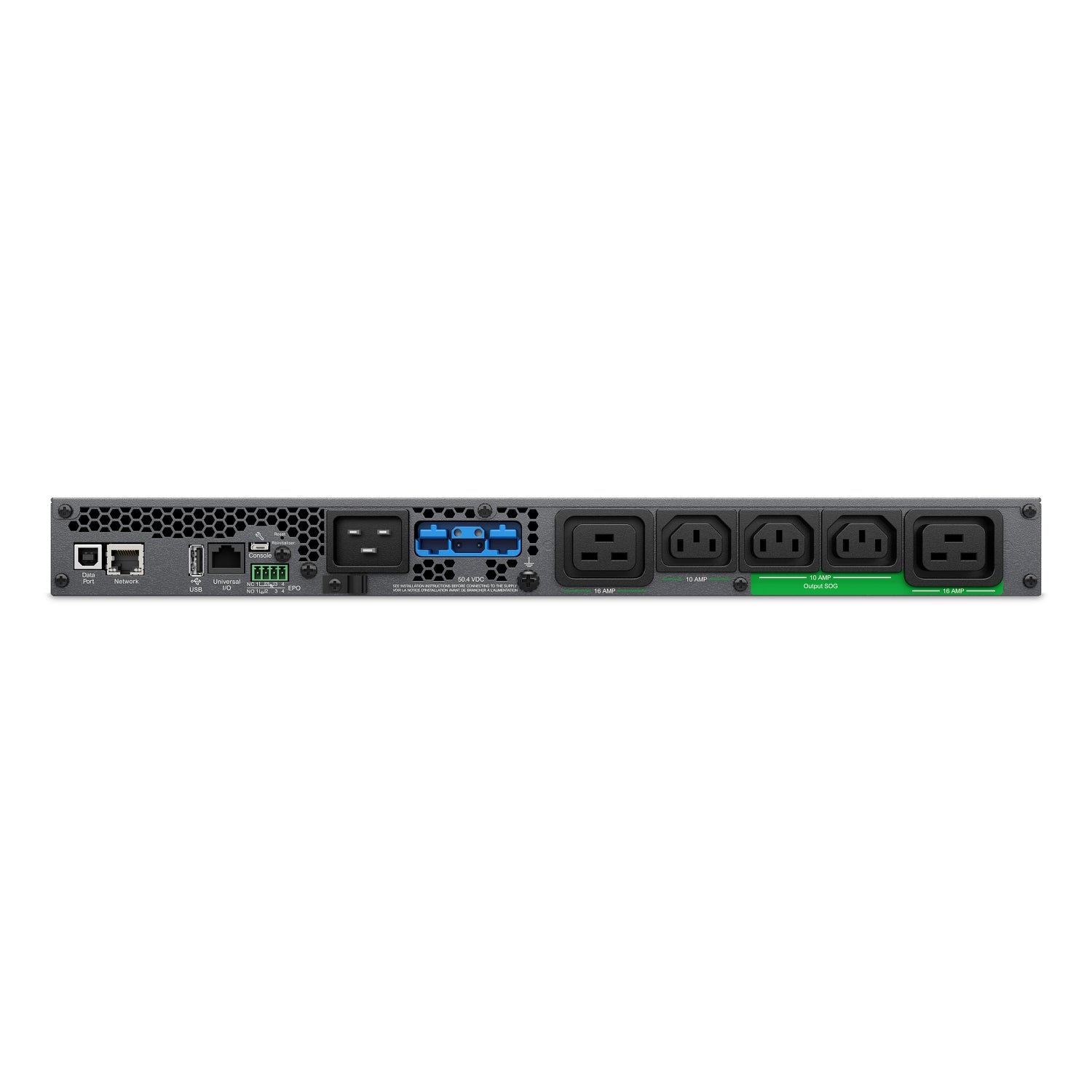 APC Smart-UPS Ultra On-Line, 3000VA, Lithium-ion, Rack/Tower 1U, 230V, 3x C13, 2x C19 IEC outlets, Network Card, Extended runtime, W/rail kit - Image 4