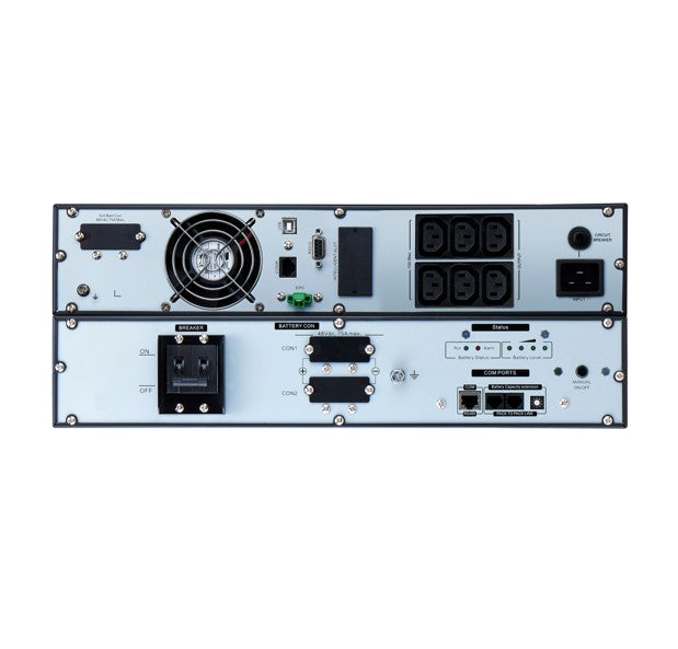 APC Easy UPS 2000VA/1800W Online UPS, 4U Rackmount, 230V/16A Input, 6x IEC C13 Outlets, Lithium Ion Battery, W/ Battery Pack, W/ Rail Kit - Image 2