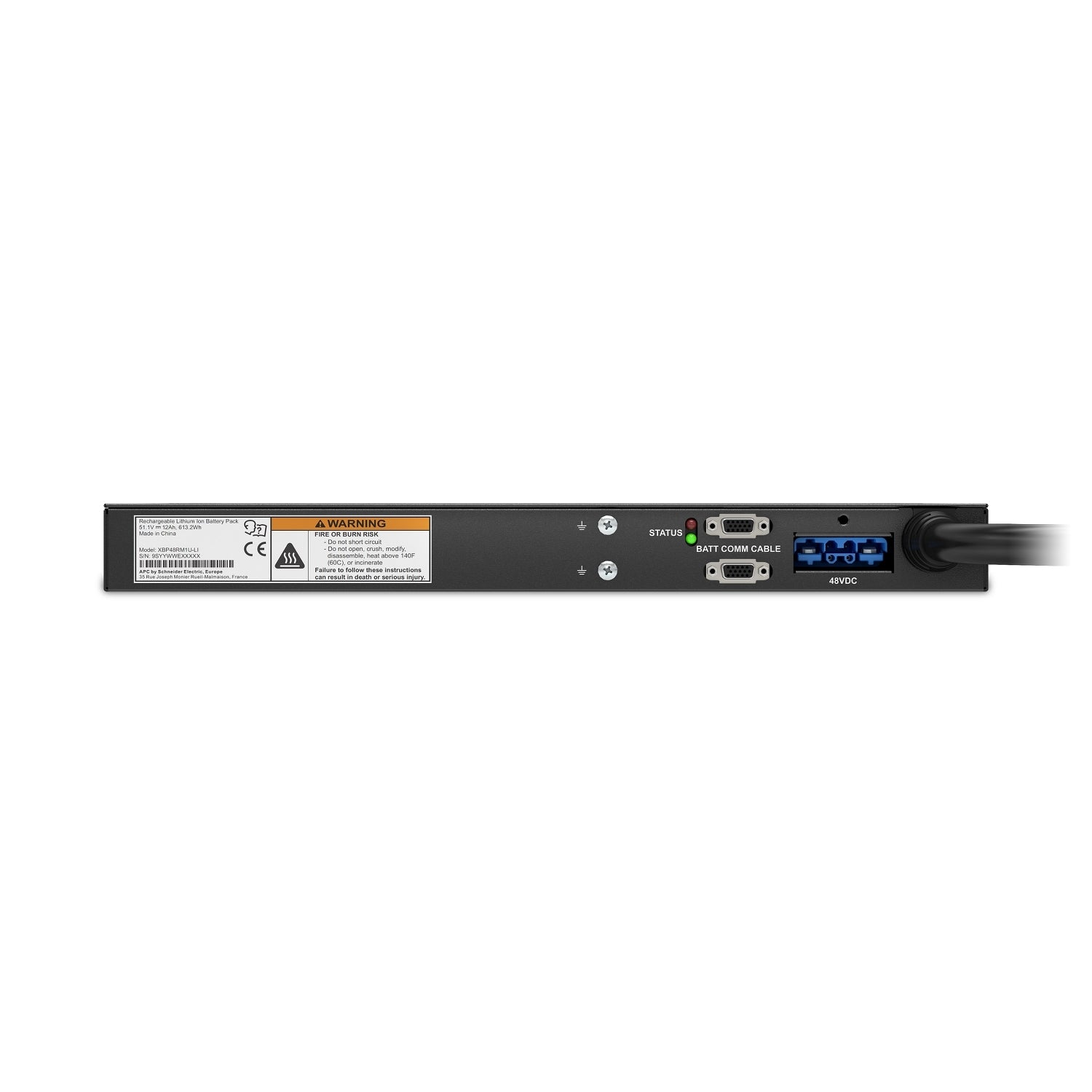 APC Smart-UPS Online 48V External Battery Pack, 1U RM, Lithium Ion Battery - Image 3