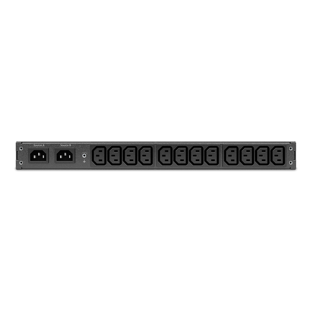 APC Netshelter Automatic Transfer Switch, 1U RM, 2x 230V/10A Input, 12x IEC C13 Output - Image 3