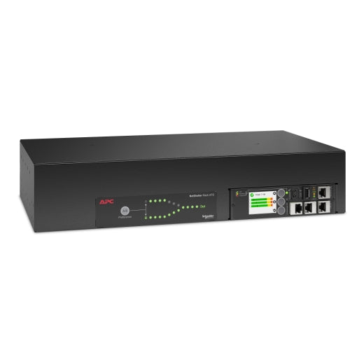 APC Netshelter Rack Automatic Transfer Switch, 2U, 32A, 230V, 2 IEC 309 IN, 16 C13, 2 C19 OUT, 50/60 Hz - Image 2