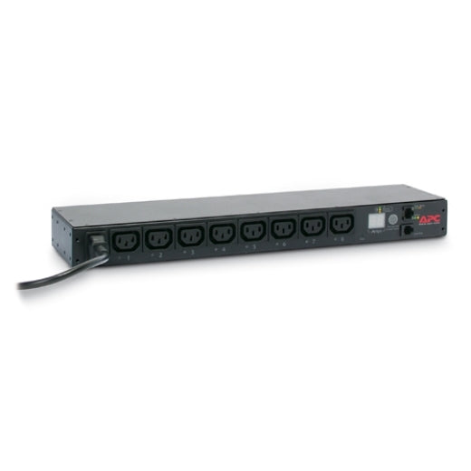 APC Netshelter Switched Rack PDU, 1U, 230V/10A C14 Cord Input, 8x IEC C13 Outlets - Image 2