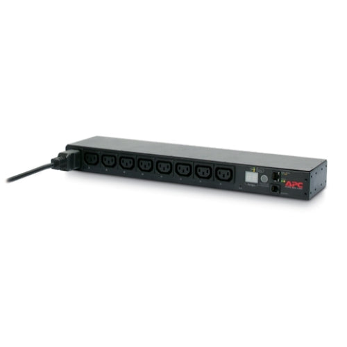 APC Netshelter Switched Rack PDU, 1U, 230V/10A C20 Cord Input, 8x IEC C13 Outlets - Image 1