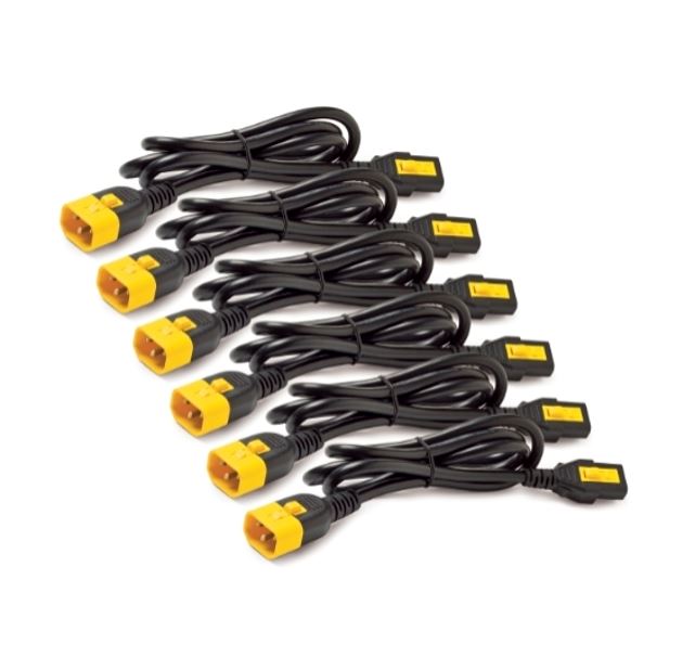 APC Locking Power Cord Kit, C13 to C14, 1.8M Length, 6 Pack - Image 5
