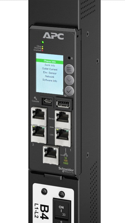 APC NetShelter Rack PDU Advanced Gen 2, Metered, 3Phase, 43.5kW 400V 63A or 34.6kW 415V 60A, 560P6, 42 Outlet - Image 2
