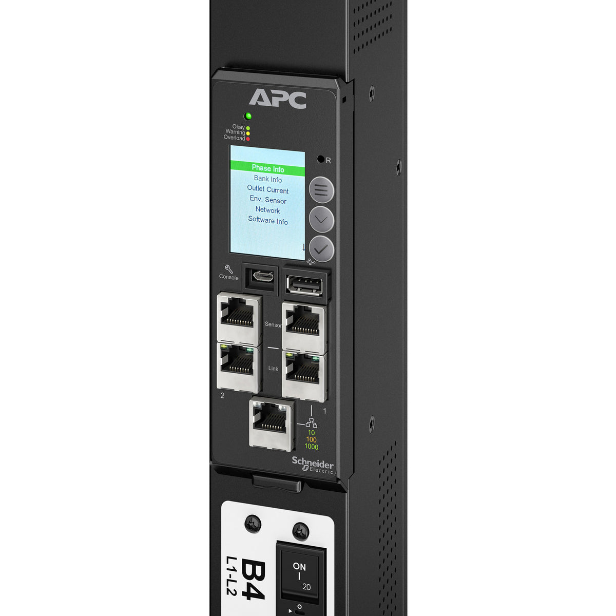 APC NetShelter Rack PDU Advanced Gen 2, Switched, 34.6kW, 3Phase, 43.5kW 400V 63A or 34.6kW 415V 60A, 560P6, 42 Outlet - Image 5