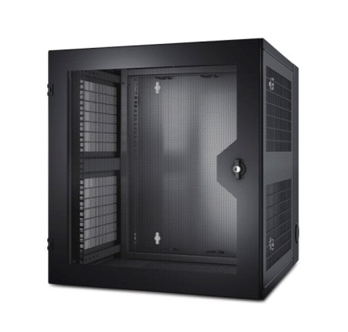 APC NetShelter 13U Wallmount Rack Cabinet Vented Door Double Hinged Server Depth - Image 1