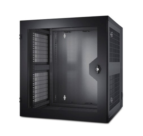 APC NetShelter 13U Wallmount Rack Cabinet Vented Door Double Hinged Server Depth - Image 1