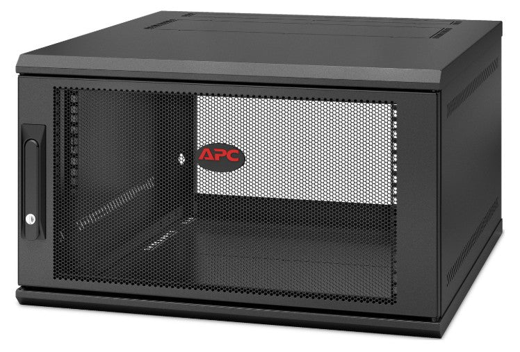 APC NetShelter 6U Wallmount Rack Enclosure Cabinet Single Hinged Server Depth - Image 5