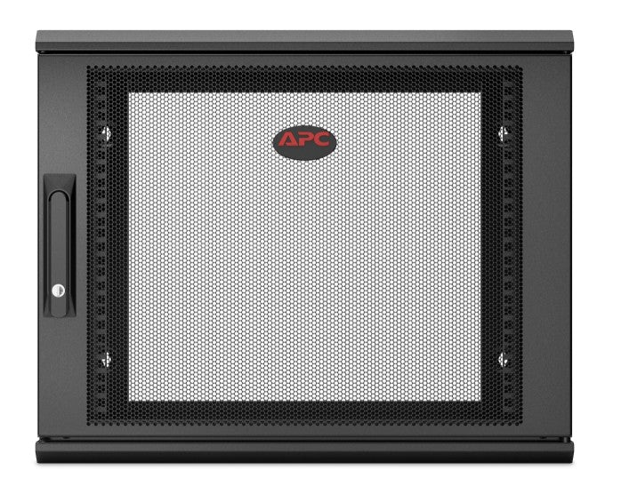 APC NetShelter 9U Wallmount Rack Enclosure Cabinet Single Hinged Switch Depth - Image 2