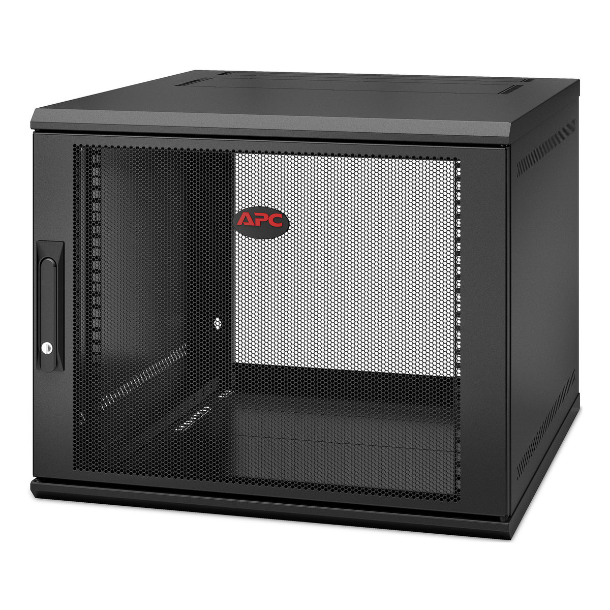 APC NetShelter 9U Wallmount Rack Enclosure Cabinet Single Hinged Server Depth - Image 4