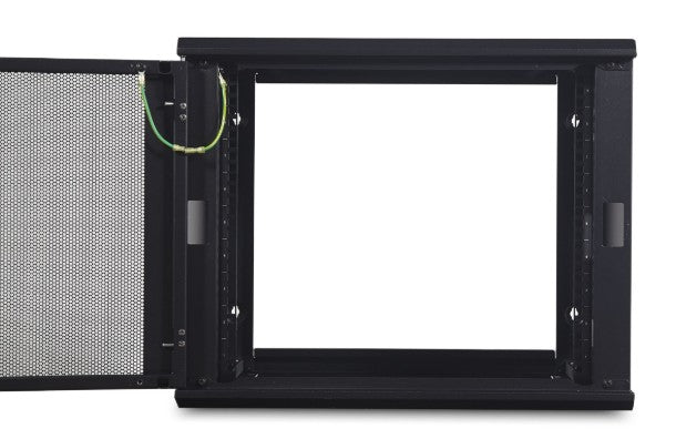 APC NetShelter 9U Wallmount Rack Cabinet Single Hinged Switch Depth Unassembled - Image 2