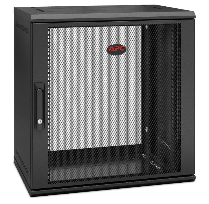 APC NetShelter 12U Wallmount Rack Enclosure Cabinet Single Hinged Switch Depth - Image 2