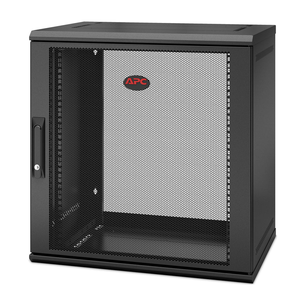 APC NetShelter 12U Wallmount Rack Enclosure Cabinet Single Hinged Switch Depth - Image 4