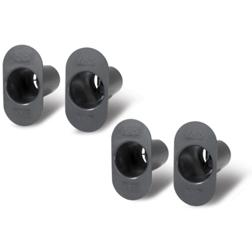 APC Netshelter Cable Management Spools, Vertical Cable Manager/Orgianiser, Set of 4, Black - Image 1