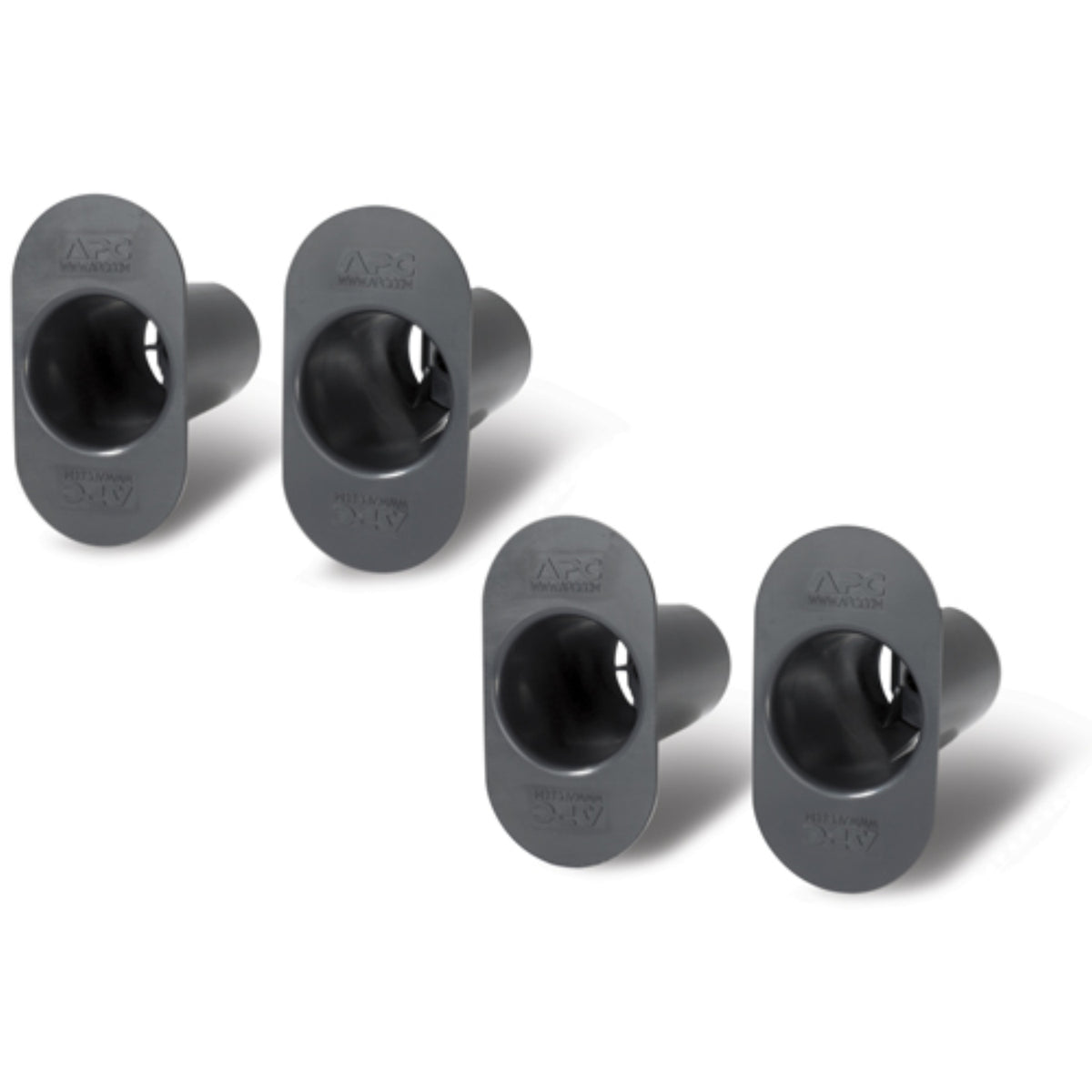 APC Netshelter Cable Management Spools, Vertical Cable Manager/Orgianiser, Set of 4, Black - Image 1