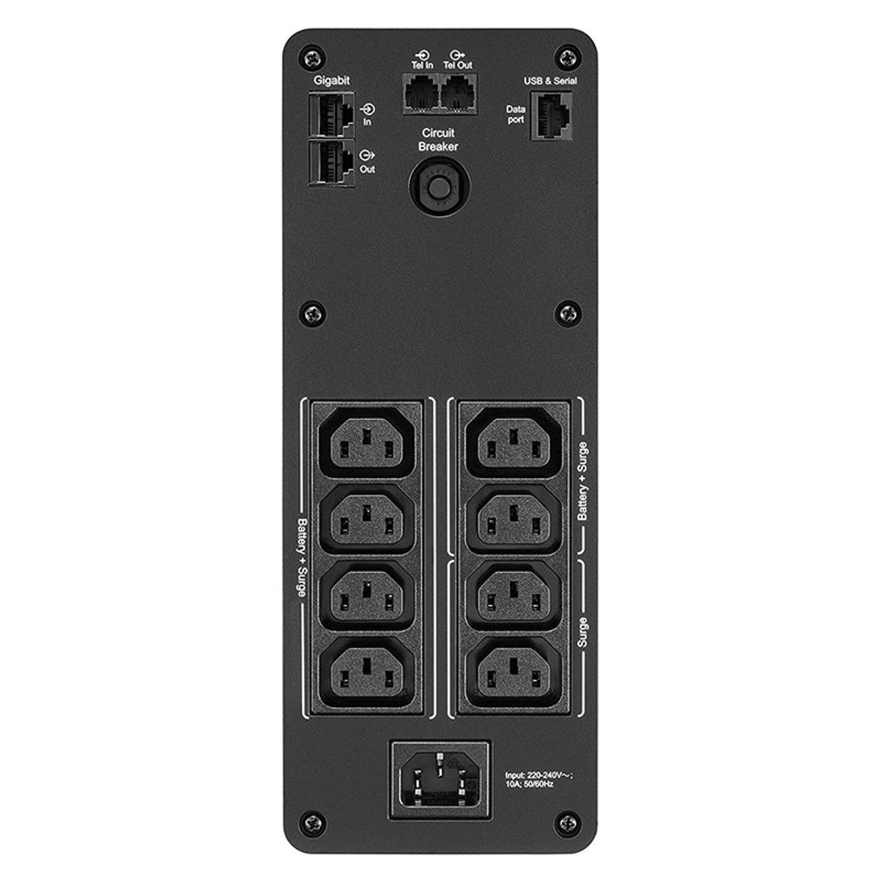APC Back-UPS Pro 1200VA/720W Line Interactive UPS, Tower, 230V/10A Input, 8x IEC C13 Outlets, Lead Acid Battery, USB Type A + C Ports, LCD - Image 3