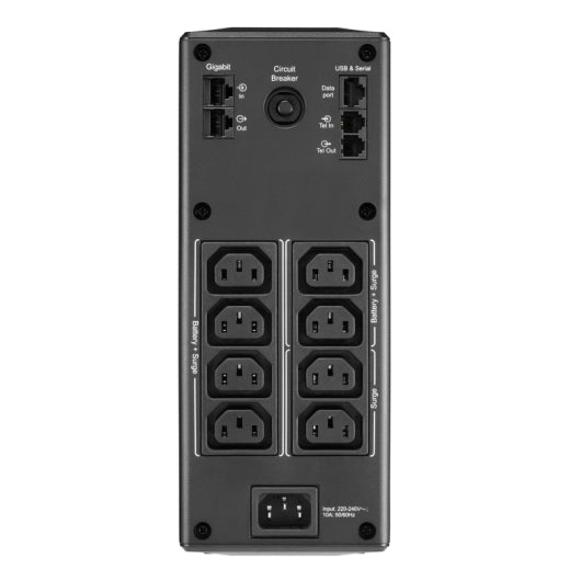 APC Back-UPS Pro 1600VA/960W Line Interactive UPS, Tower, 230V/10A Input, 8x IEC C13 Outlets, Lead Acid Battery, LCD, AVR - Image 2